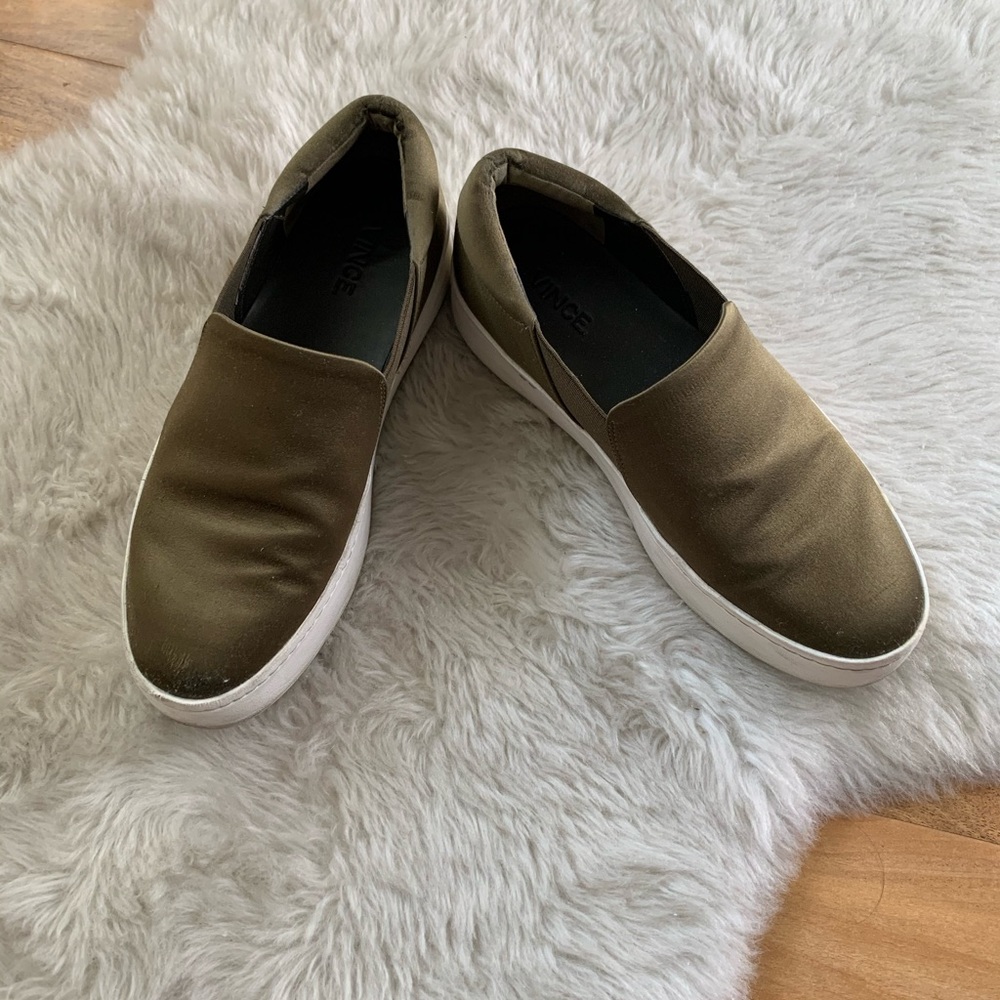 Vince Warren slip on platform sneakers Sz 7.5